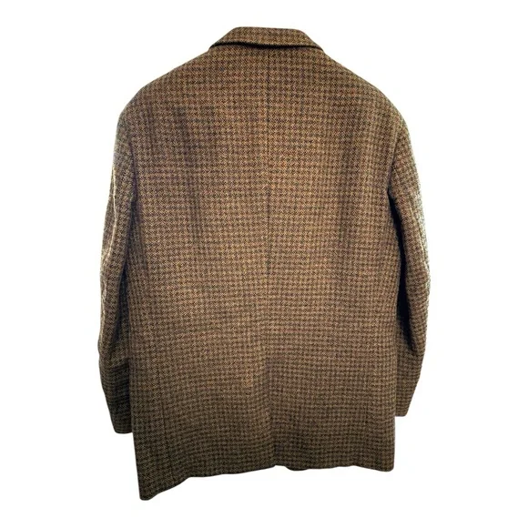 Vintage Heavyweight Wool Plaid Blazer Mens 38R Custom Heritage Jacket
